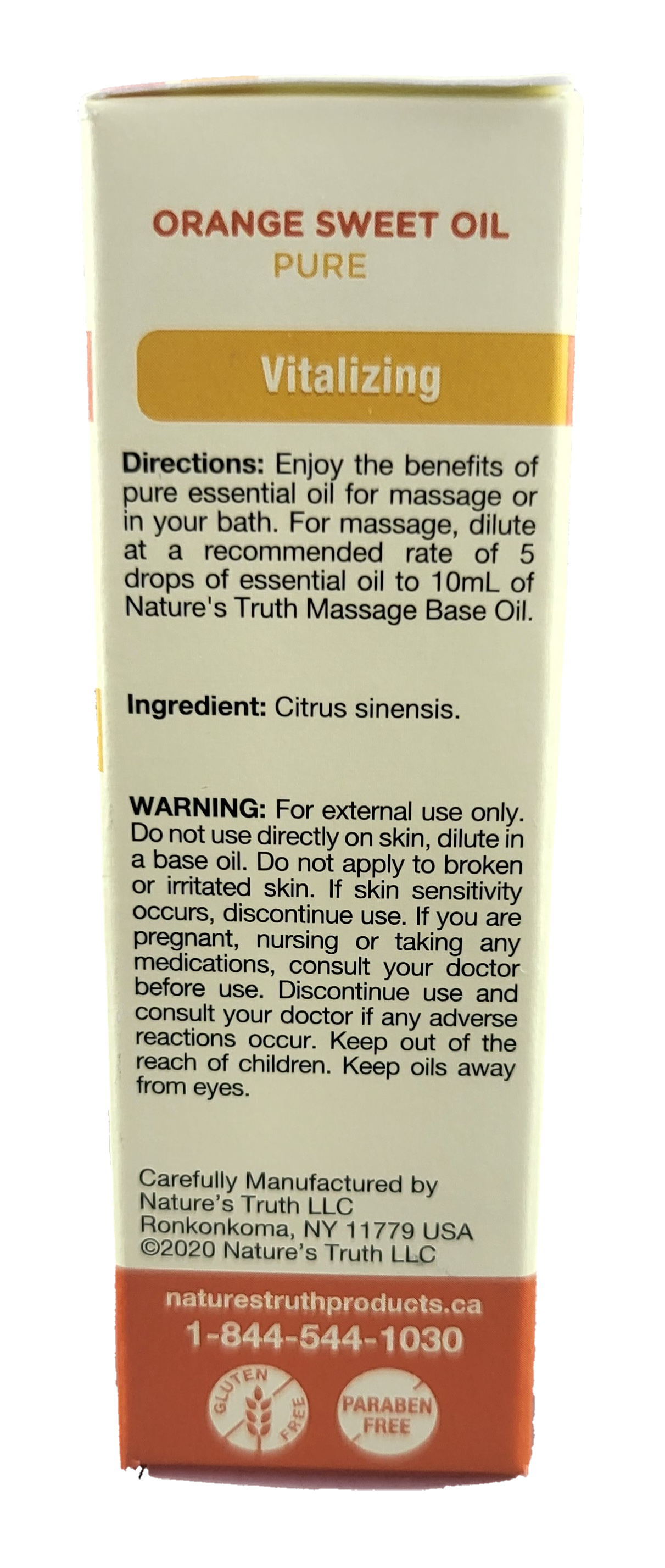 Nature's Truth Pure Orange Sweet Oil 15ml