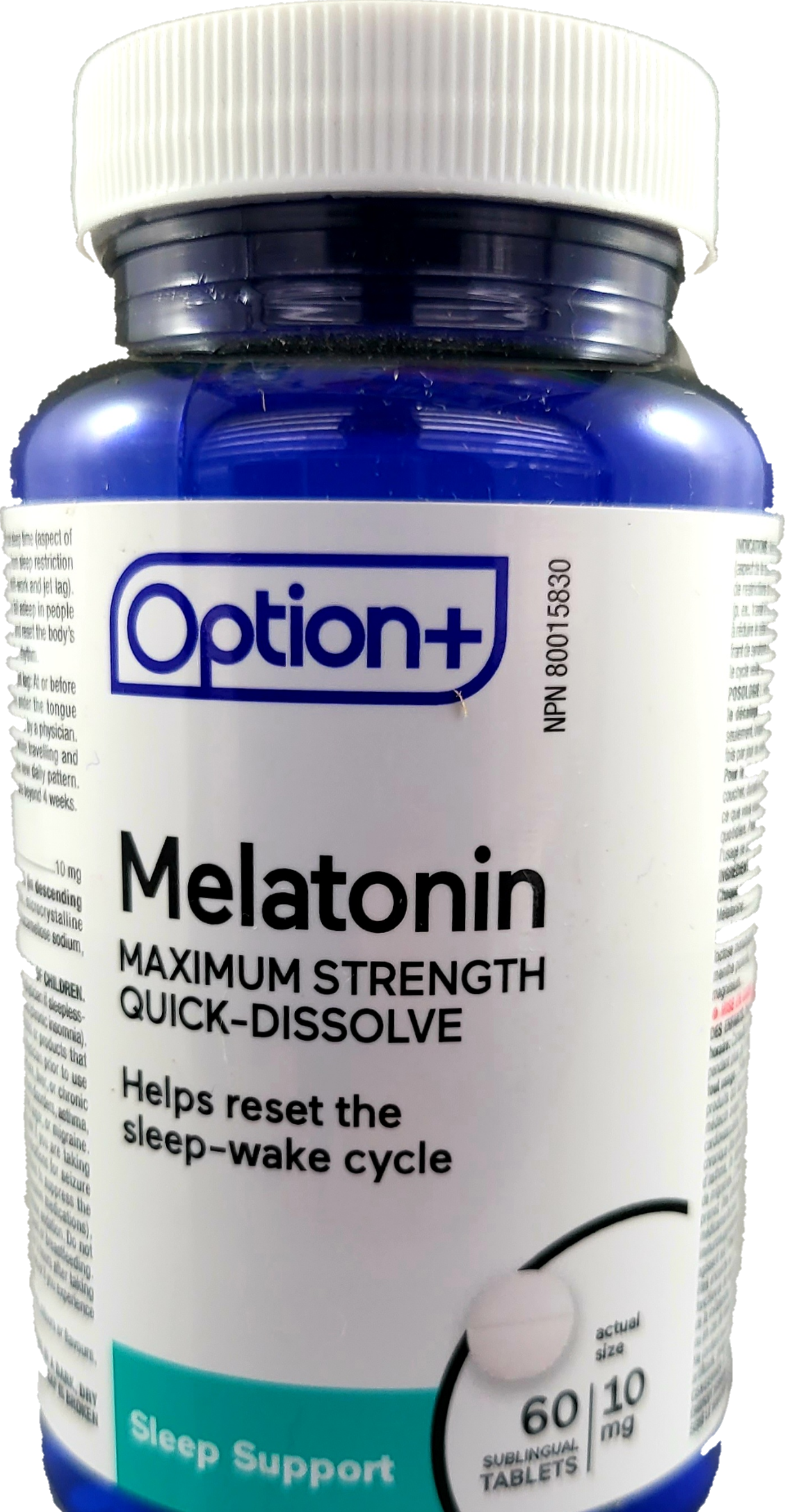 OPTION+ MELATONIN MAXIMUM STRENGTH 10MG 60's