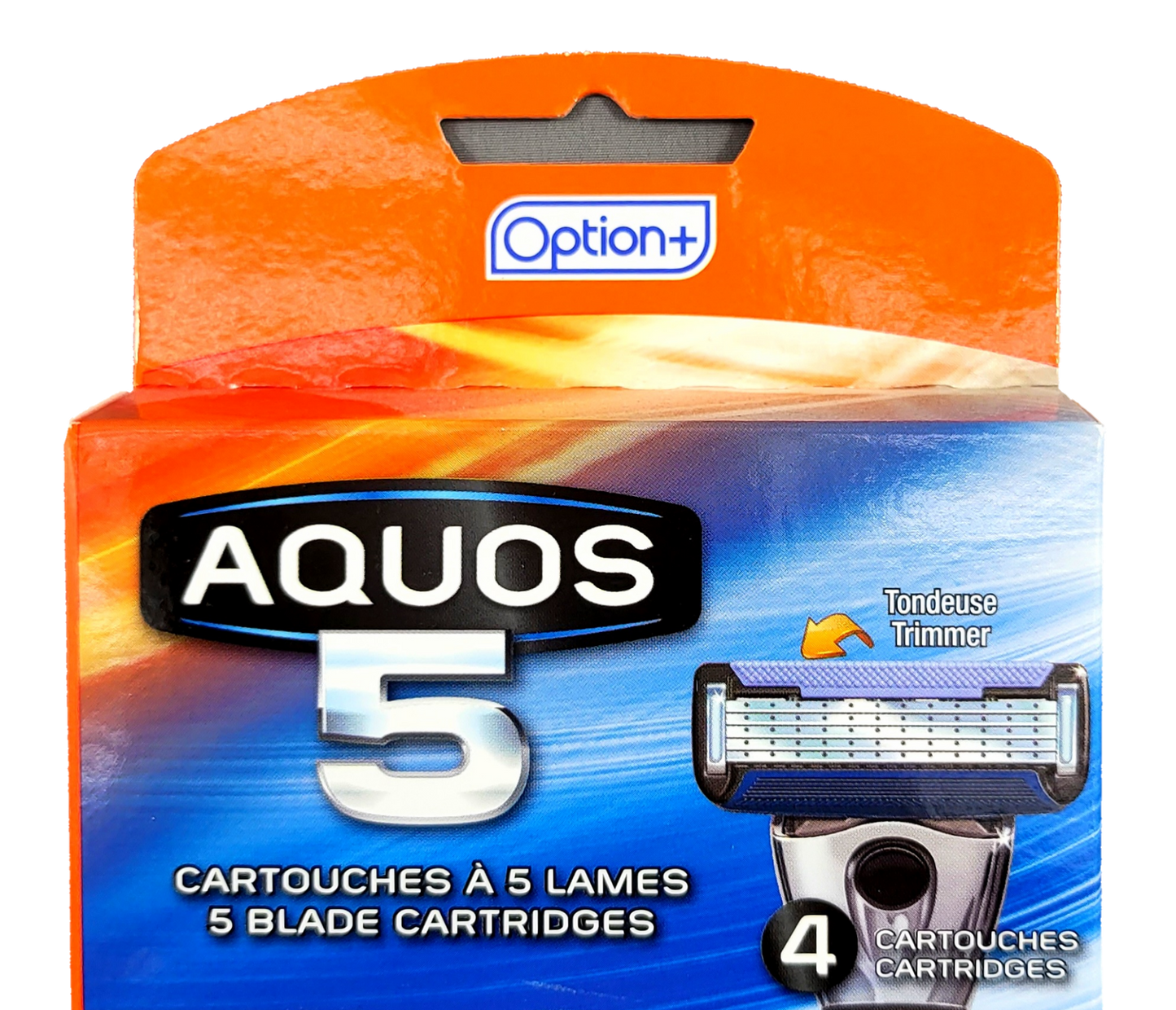 OPTION+ AQUOS 5 SHAVING BLADES 4'S