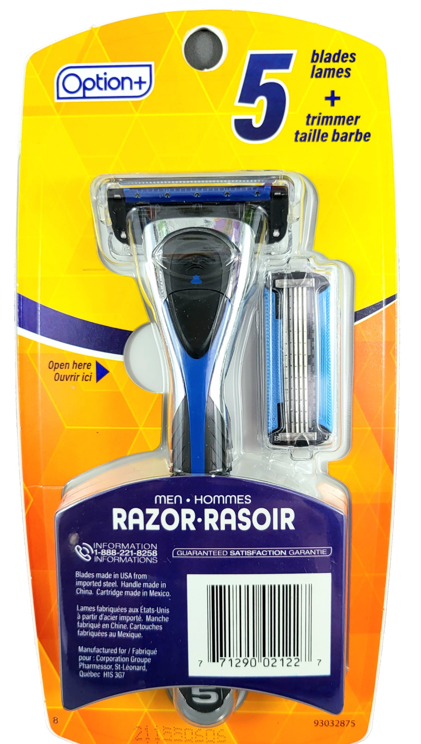OPTION+ 5 BLADES RAZOR + TRIMMER
