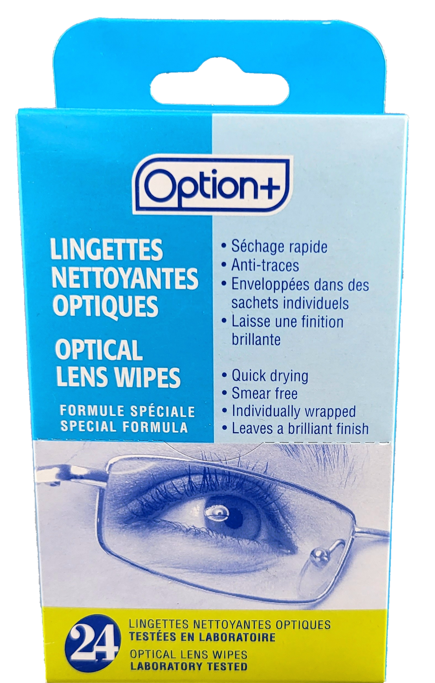 OPTION+ OPTICAL LENS WIPES 24's
