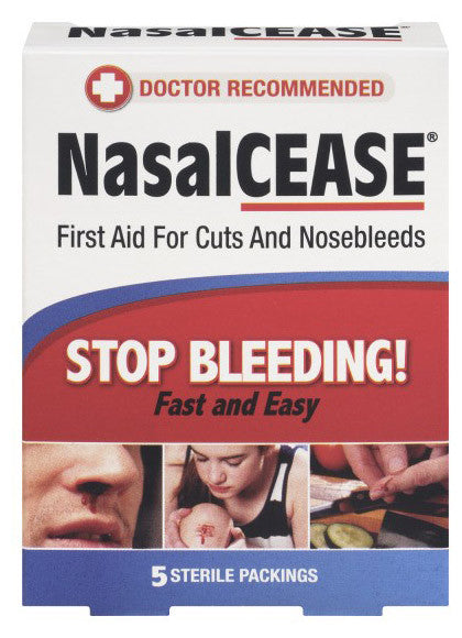 FIRST AID FOR CUTS & NOSEBLEEDS BRAND NAME - NASALCEASE 5'S - Queensborough Community Pharmacy