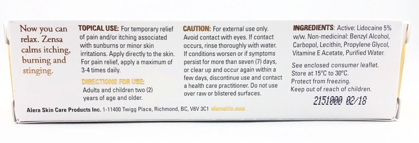 ZENSA TOPICAL ANAESTHETIC 30G (5% LIDOCAINE)