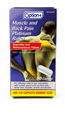 OPTION+MUSCLE AND BACK PLATINUM PAIN RELIEF 50'S - Queensborough Community Pharmacy - 1