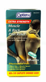 OPTION+ EXTRA STRENGTH MUSCLE AND BACK PAIN RELIEF 50'S - Queensborough Community Pharmacy - 1