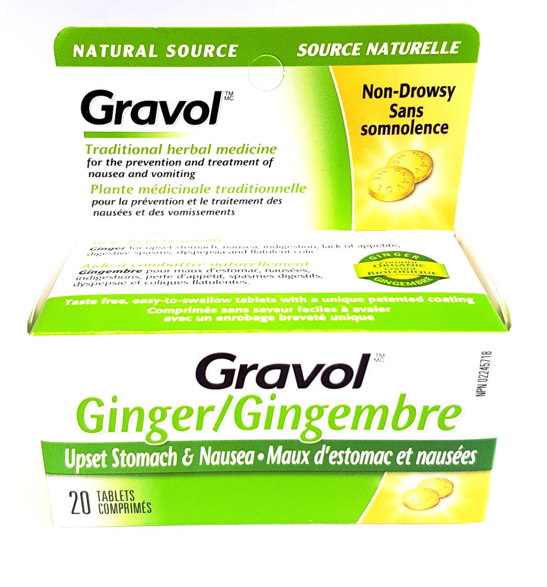 GRAVOL NAT SOURCE ANTINAUSEANT 20'S - Queensborough Community Pharmacy - 1