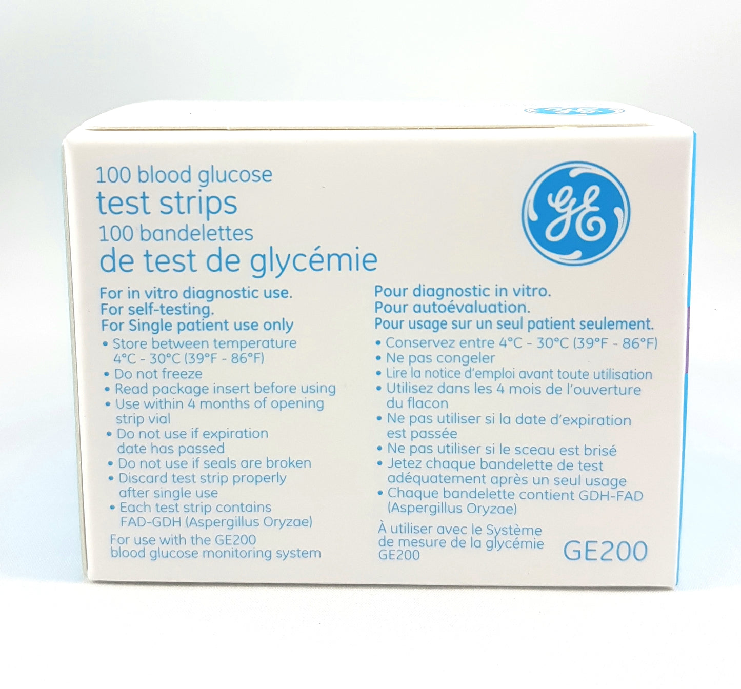 GE200 TEST STRIPS FOR GE200 MTR AUTOCODNG SEALED VIALS 100'S