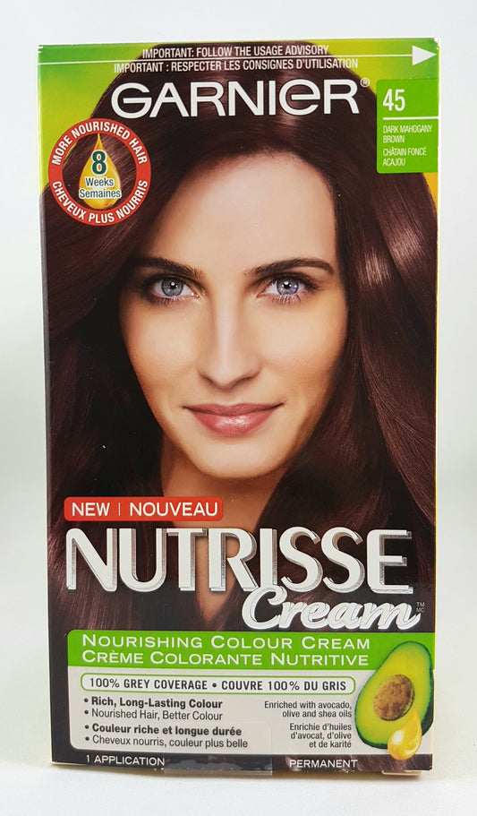 GARNIER NUTRISSE HAIRCOLOR #45 DARK MAHOGANY BROWN CINNAMON STICK