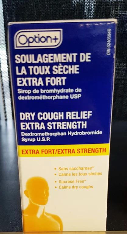 OPTION+ DRY COUGH RELIEF EXTRA STRENGTH 120ML