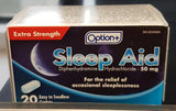 OPTION+ SLEEP-AID EXTRA STRENGTH 50MG CAPLETS