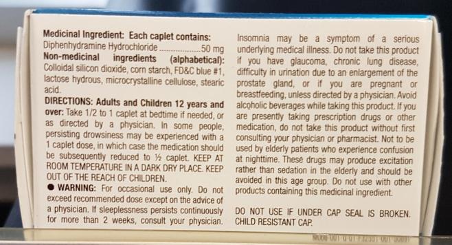 OPTION+ SLEEP-AID EXTRA STRENGTH 50MG CAPLETS