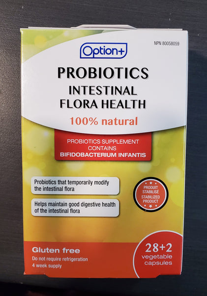 OPTION+ PROBIOTICS INTESTINAL FLORA HEALTH 30 CAPS