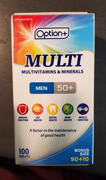 OPTION+ MULTI MULTIVIT & MIN MEN  50+ 100 TAB