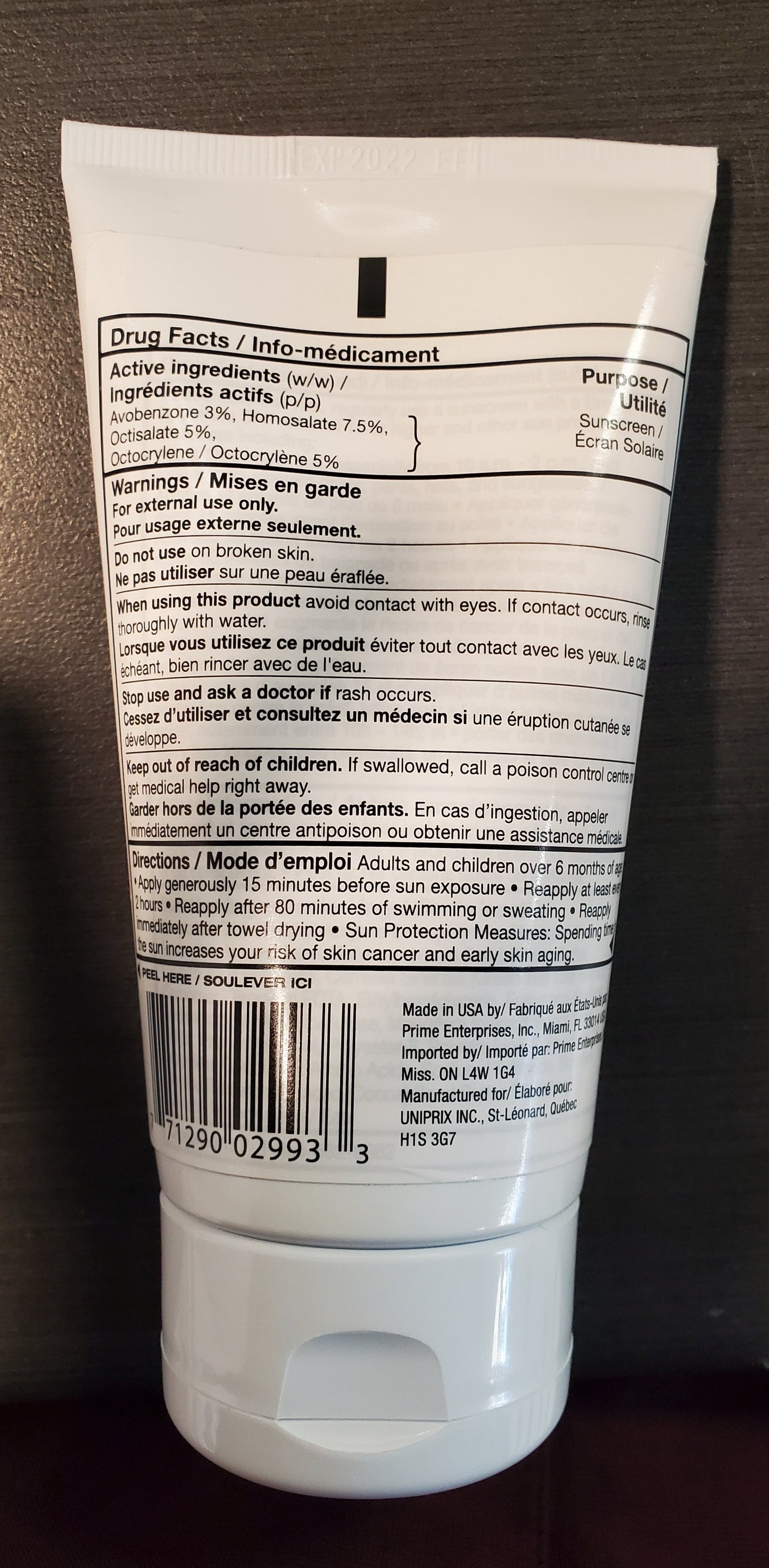 OPTION+ SUNSCREEN LOTION SPF30 120ML