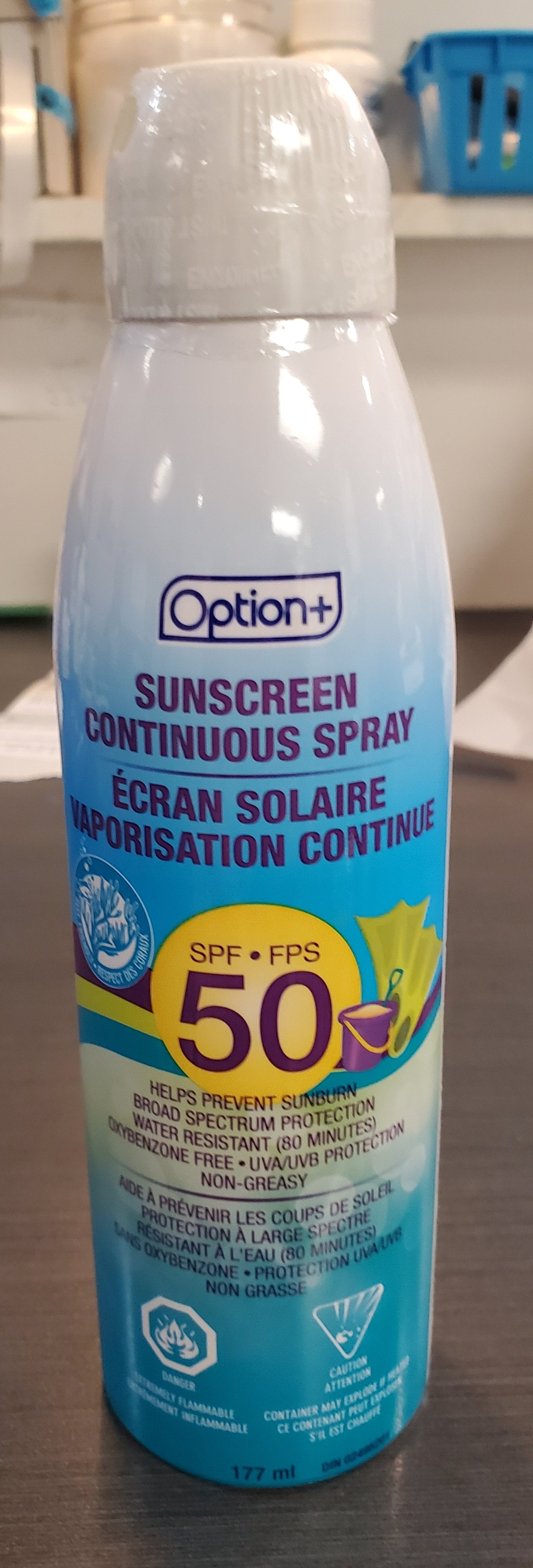 OPTION+ SUNSCREEN CONTINUOUS SPRAY SPF50 177ML