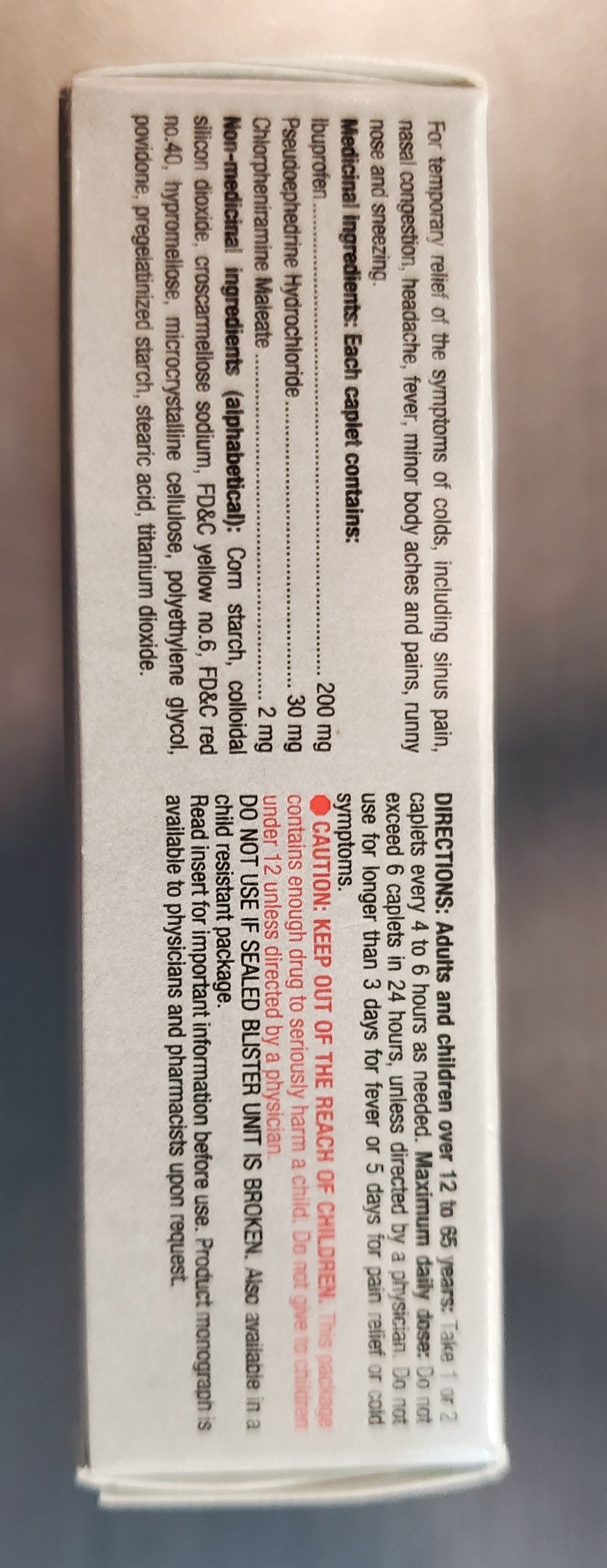 OPTION+ COLD + SINUS PLUS 20'S