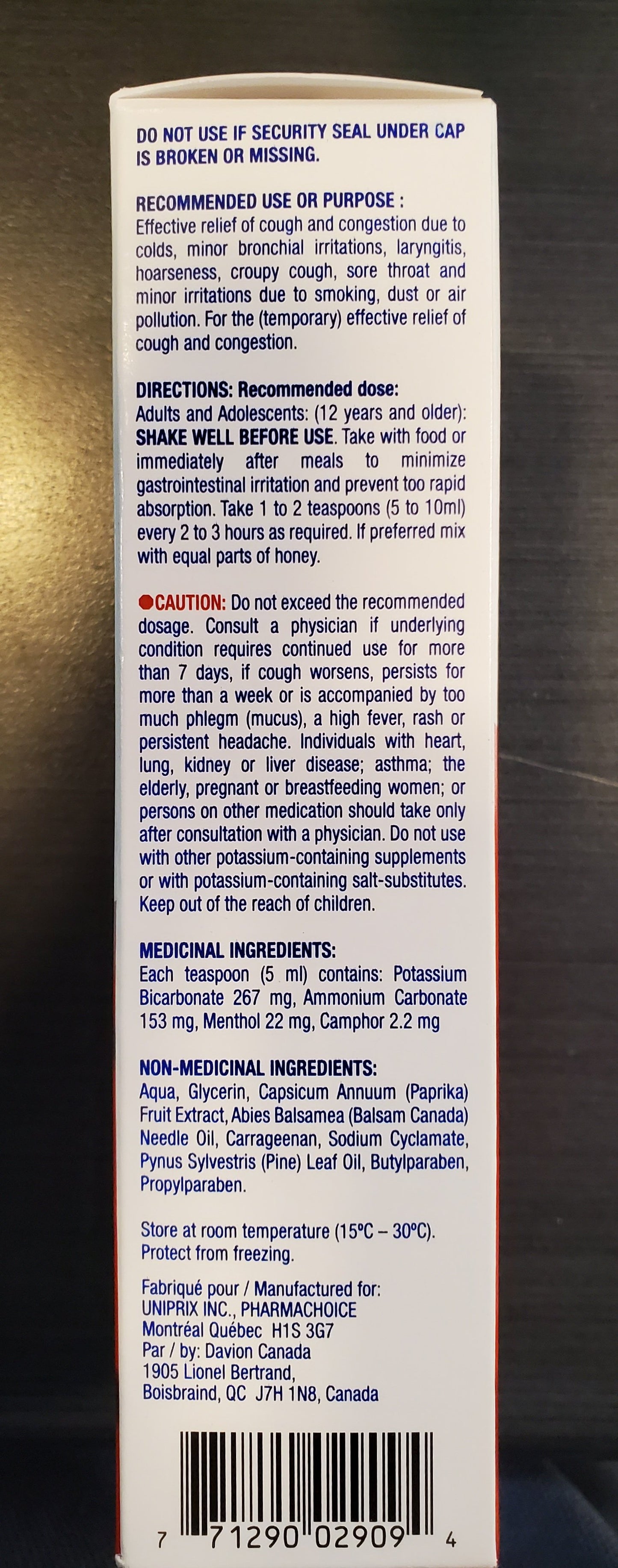 OPTION+ COUGH AND CONGESTION MIXTURE 200ML (GENERIC BUCKLEY'S ORIGINAL)