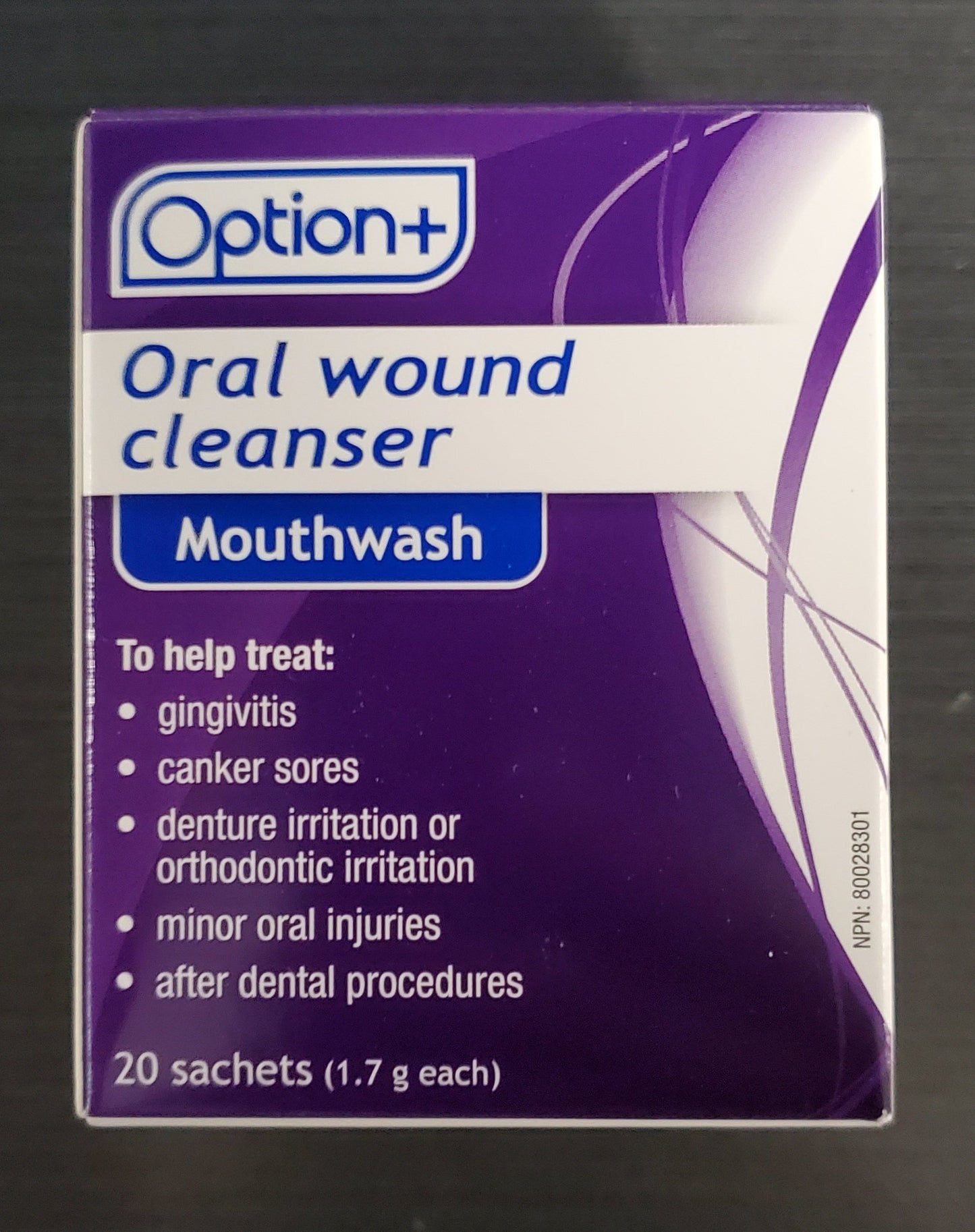 OPTION+ ORAL WOUND CLENASER