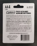OPTION+ AA BATTERIES 4 PACK