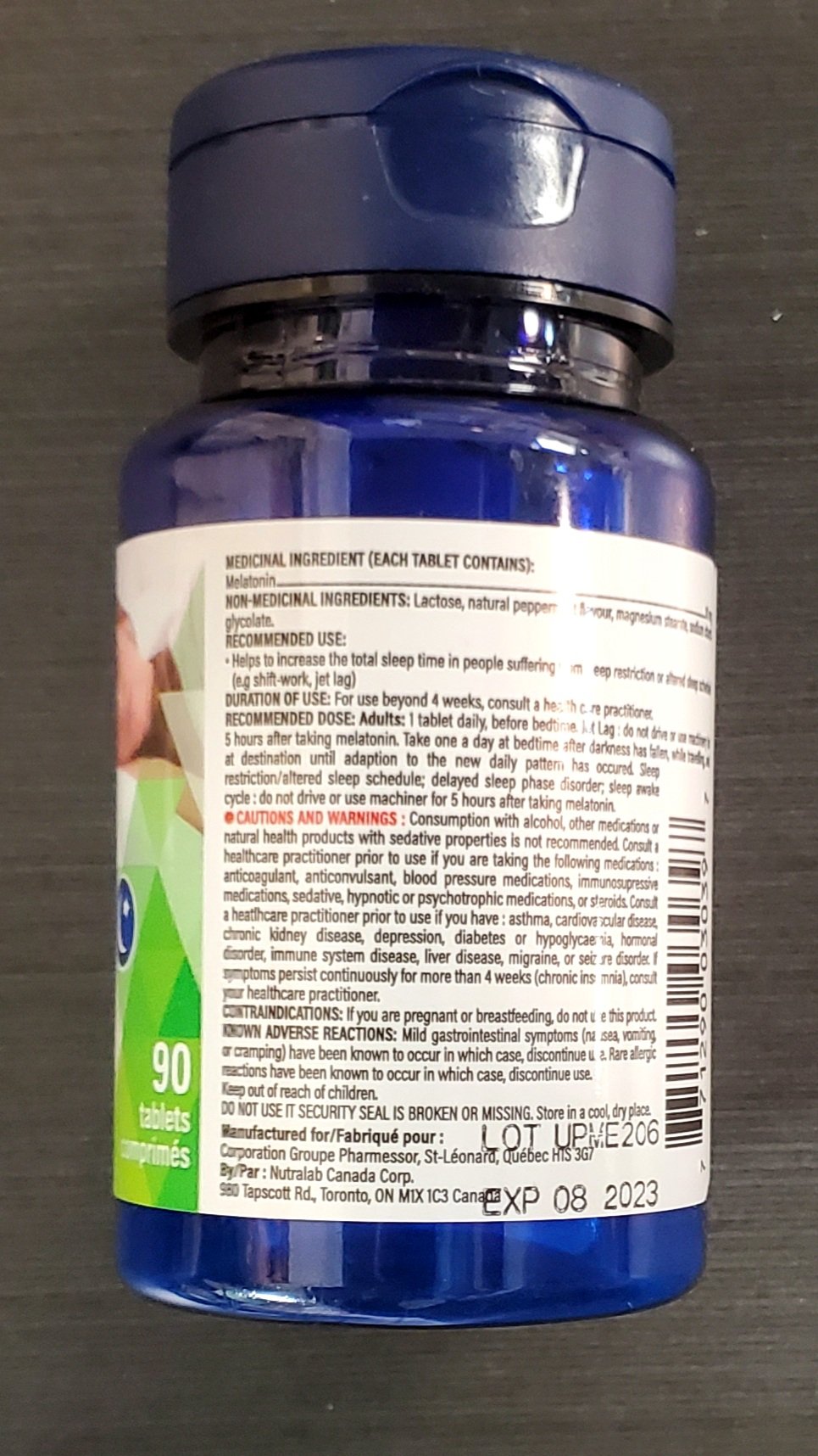 OPTION+ MELATONIN 10MG 90S