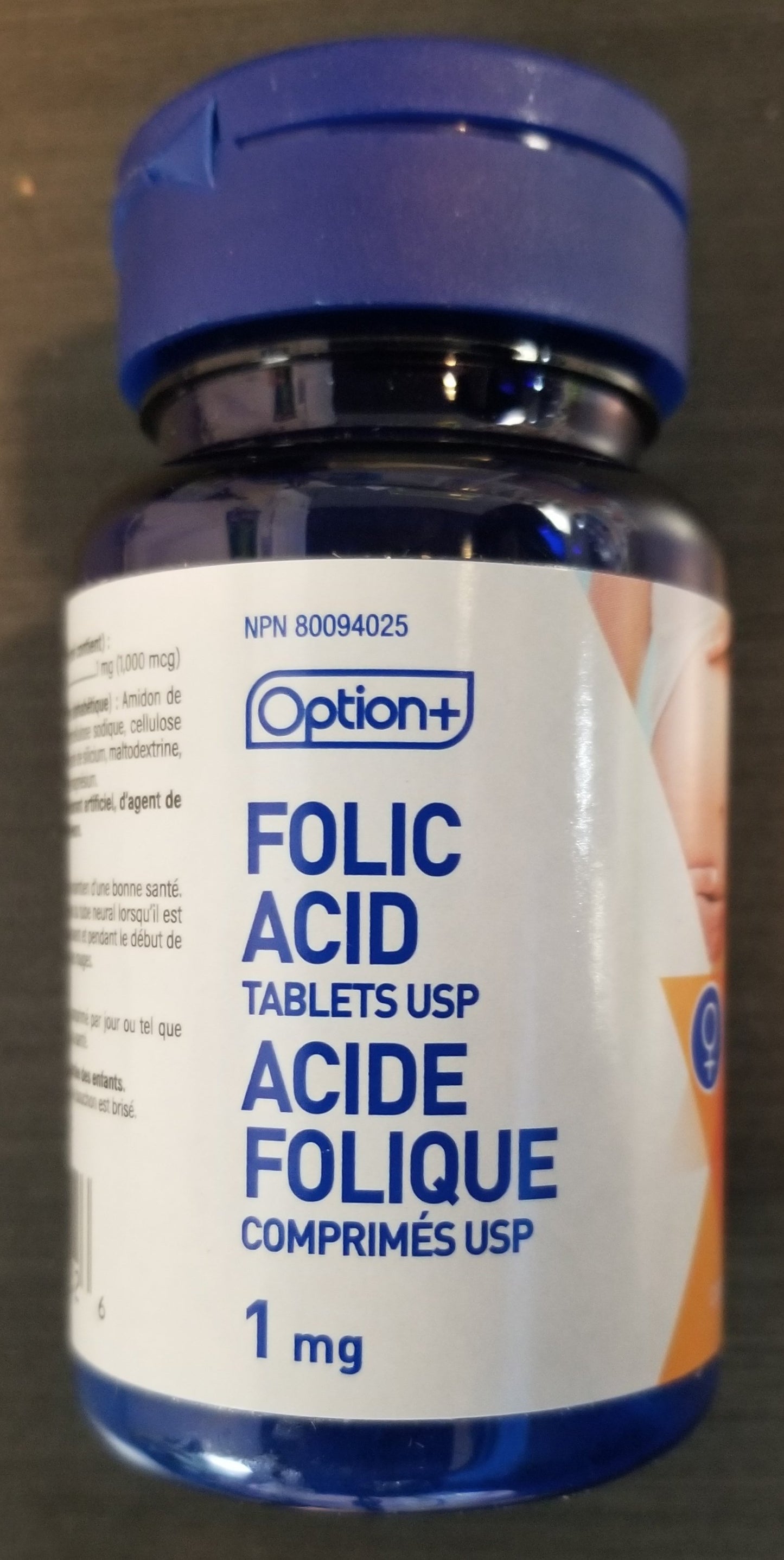 OPTION+ FOLIC ACID 1MG 120's