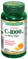 NATURE'S BOUNTY C 1000MG WITH ROSE HIPS CAPLETS 100'S - Queensborough Community Pharmacy