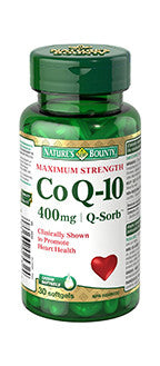 NATURE'S BOUNTY Q-SORB CO Q10 400MG30'S - Queensborough Community Pharmacy