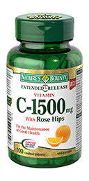 NATURE'S BOUNTY VIT C WITH ROSEHIPSTABS 1500MG 100'S - Queensborough Community Pharmacy