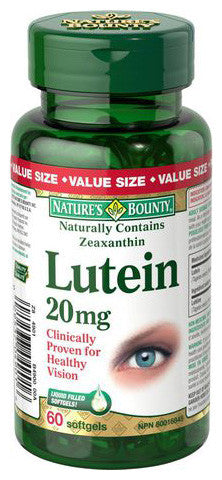NATURE'S BOUNTY LUTEIN 20MG VAL 60'S - Queensborough Community Pharmacy