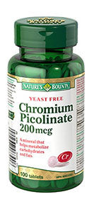 NATURE'S BOUNTY CHROMIUM 200MCG TABS 100'S - Queensborough Community Pharmacy