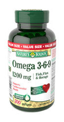 NATURE'S BOUNTY OMEGA 3-6-9 1200MG SOFTGELS 200'S - Queensborough Community Pharmacy