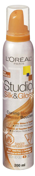 L'OREAL SL SILK&GLO STY MOUSSE 200ML - Queensborough Community Pharmacy