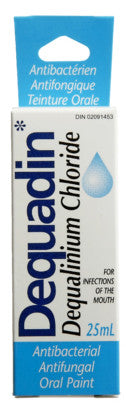 DEQUADIN ANTIBAC ORAL PAINT 25ML - Queensborough Community Pharmacy