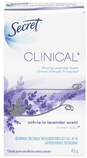 SECRET CLINICAL STRENGTH A/P OOH-LA-LA LAVENDER 45G - Queensborough Community Pharmacy