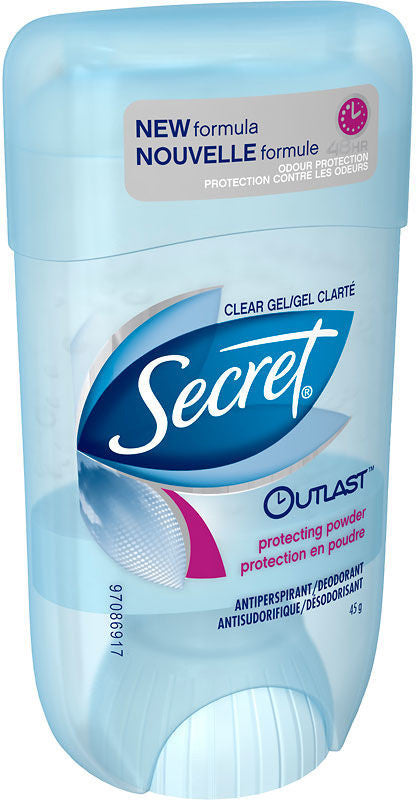 SECRET OUTLST DEO PRT PWDR GEL45G - Queensborough Community Pharmacy