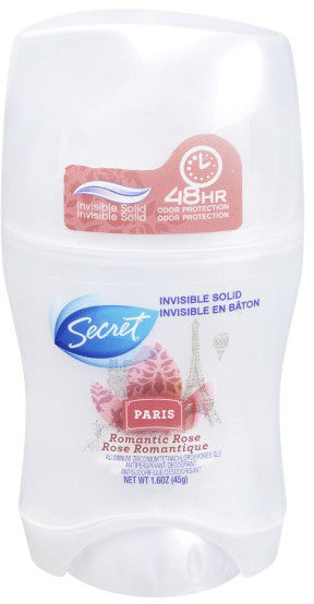 SECRET INV SOLID PARIS ROMAN ROSE 45G - Queensborough Community Pharmacy