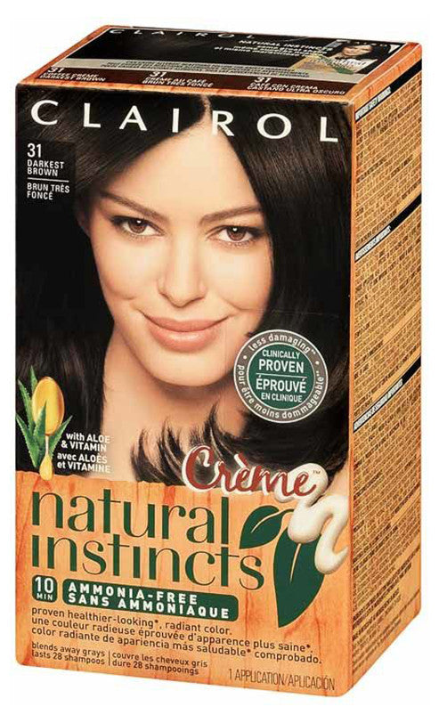 NATURAL INSTINCTS CRÄŒÅ¤E 31 RICH DARKEST BROWN 1'S - Queensborough Community Pharmacy
