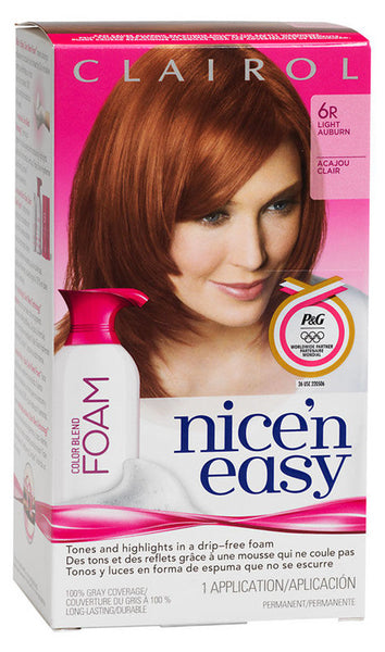 NICE'N EASY COLOR BLEND FOAM 6R LIGHT BROWN 1'S - Queensborough Community Pharmacy