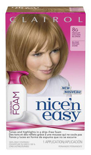 NICE'N EASY COLOR BLEND FOAM 8G MEDGOLDEN BLONDE 1'S - Queensborough Community Pharmacy