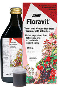 FLORAVIT LIQUID IRON FORMULA YEAST FREE/GLUTEN FREE 250ML - Queensborough Community Pharmacy