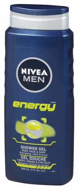 NIVEA FOR MEN SHOWER ENERGY 500ML - Queensborough Community Pharmacy