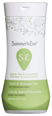 SUMMER'S EVE GRN TEA CUCUMBER BATH & SHOWER GEL 354ML - Queensborough Community Pharmacy