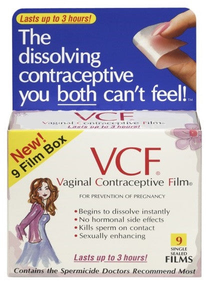 VCF-VAGINAL CONTRACEPTIVE FILM 9'S - Queensborough Community Pharmacy