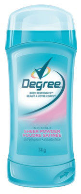 DEGREE INVISIBLE SOLID SHEER PWD WOMEN 76G - Queensborough Community Pharmacy