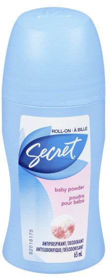 SECRET ROLL-ON BABY POWDER 65ML - Queensborough Community Pharmacy