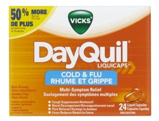 VICKS DAYQUIL COLD & FLU 24'S - Queensborough Community Pharmacy