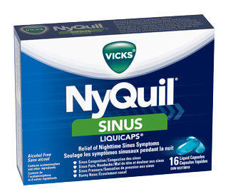 VICKS NYQUIL SINUS CAP 16'S - Queensborough Community Pharmacy