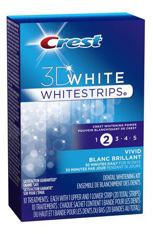 CREST 3D WHITE WHITESTRIP VIVID 10'S - Queensborough Community Pharmacy