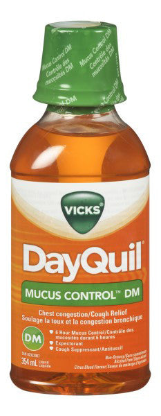 VICKS DAYQUIL MUCUS CONTROL DM 354ML - Queensborough Community Pharmacy