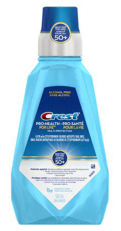 CREST PRO-HEALTH LIFE RINSE SMOOTH MINT 500ML - Queensborough Community Pharmacy